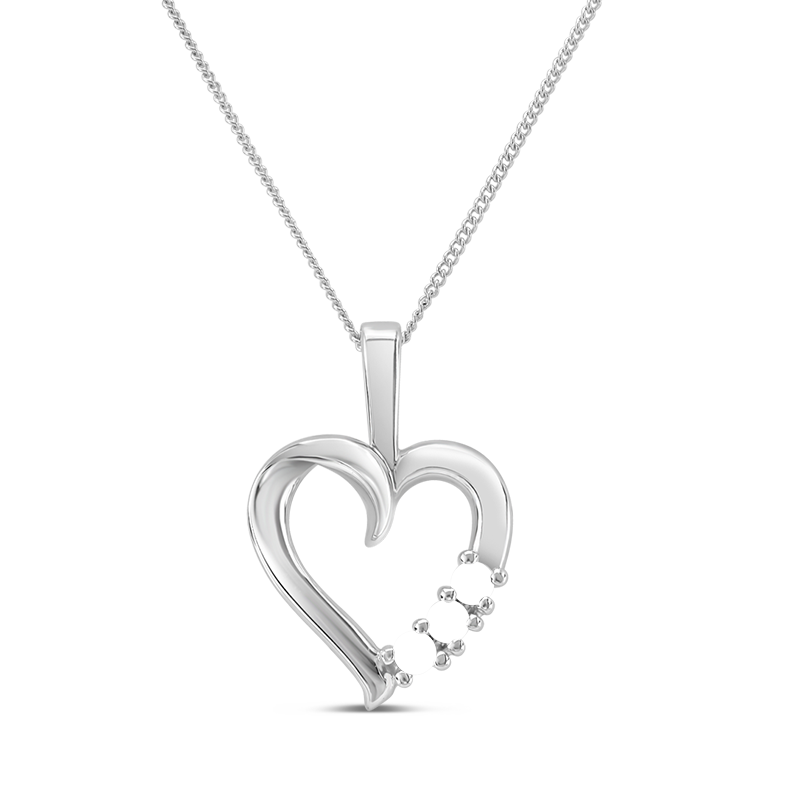 Birthstone Heart Necklace | Mother's Name Necklace – lark & juniper